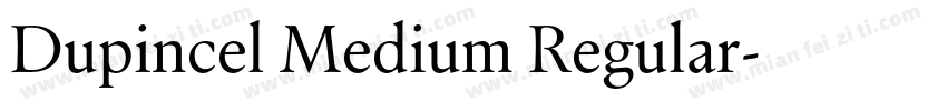 Dupincel Medium Regular字体转换